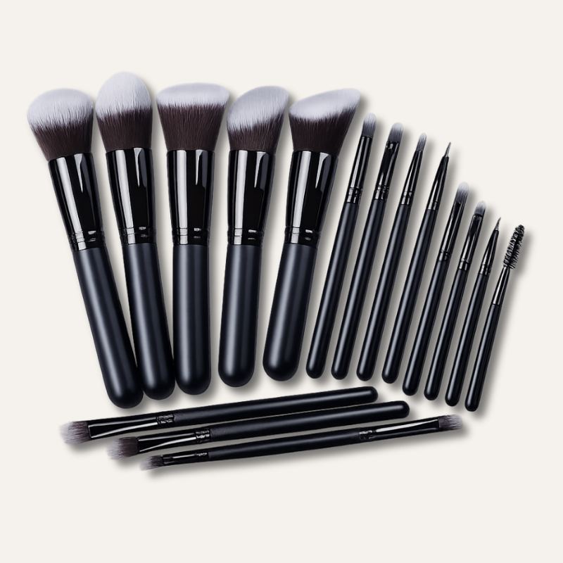 Glam Pro 14 – Kit de 14 Pinceaux de Maquillage