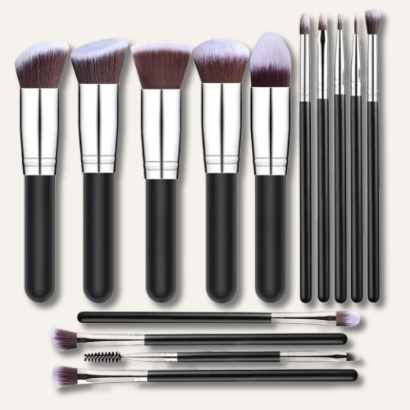 Glam Pro 14 – Kit de 14 Pinceaux de Maquillage