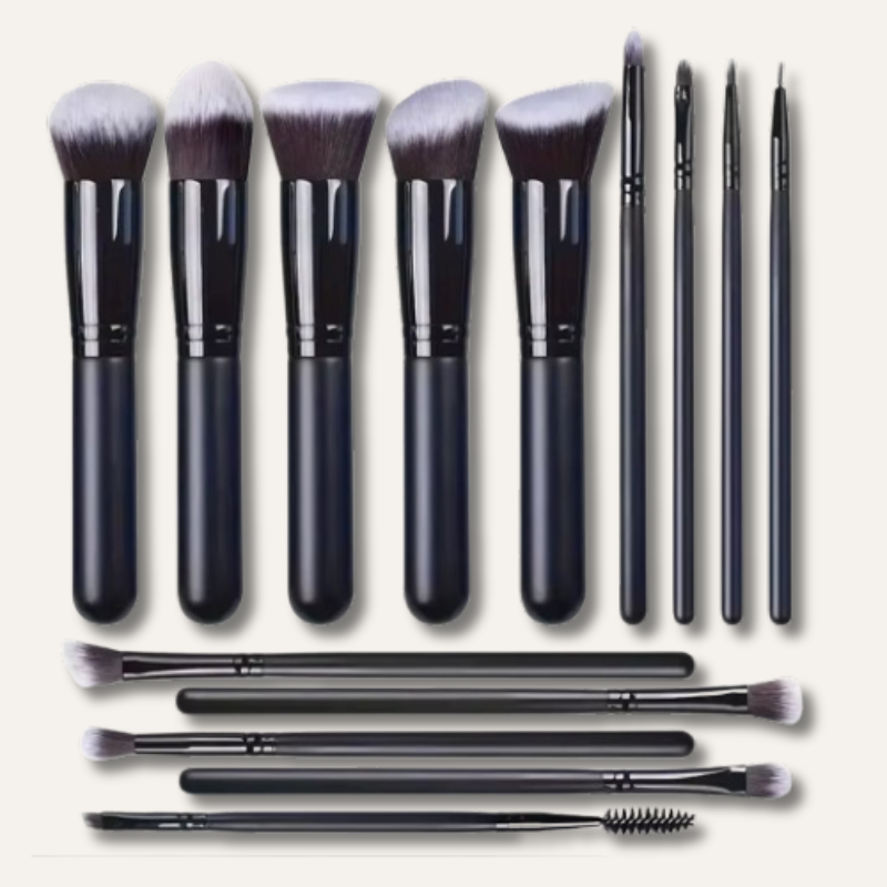 Glam Pro 14 – Kit de 14 Pinceaux de Maquillage
