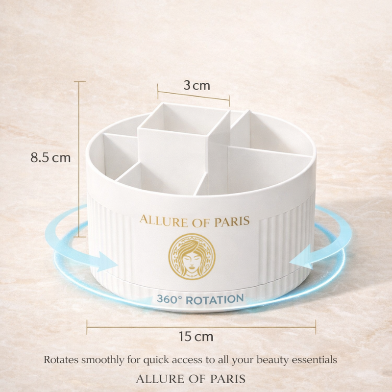 Beauty Spin – L’accessoire de rangement beauté rotatif