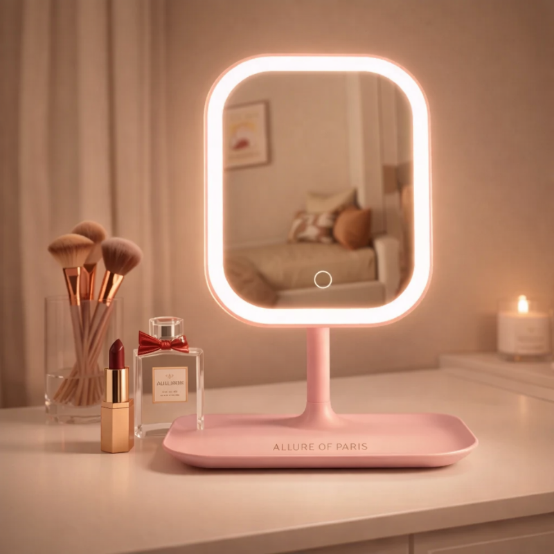 Glow Mirror 3D – Miroir de Maquillage LED