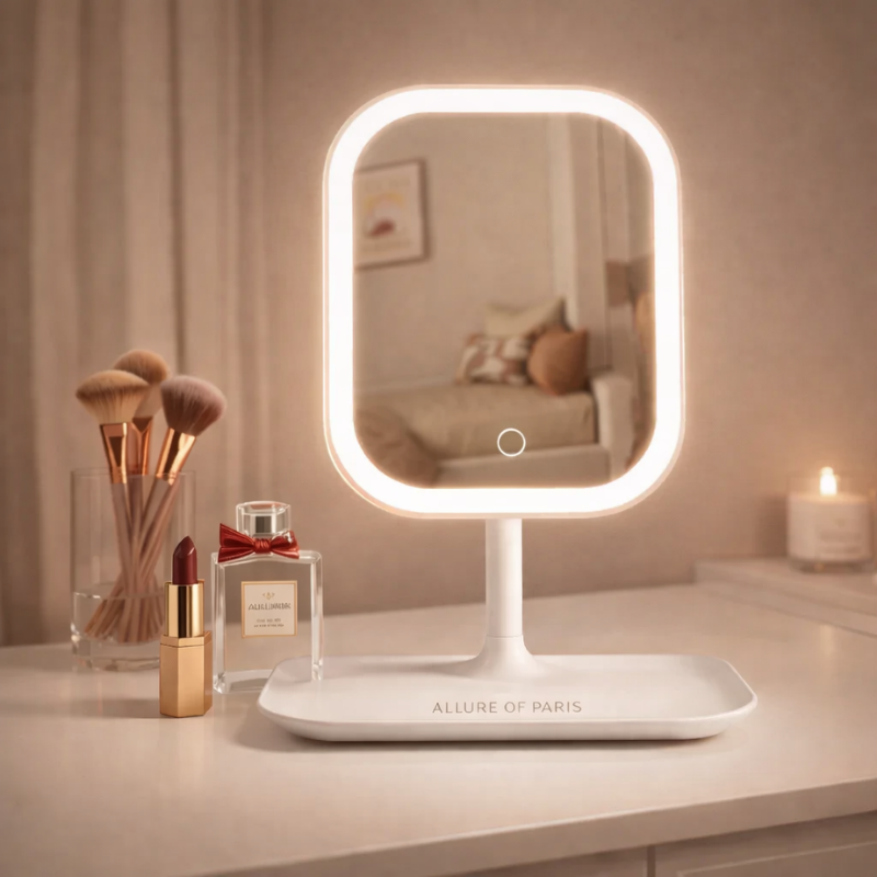 Glow Mirror 3D – Miroir de Maquillage LED